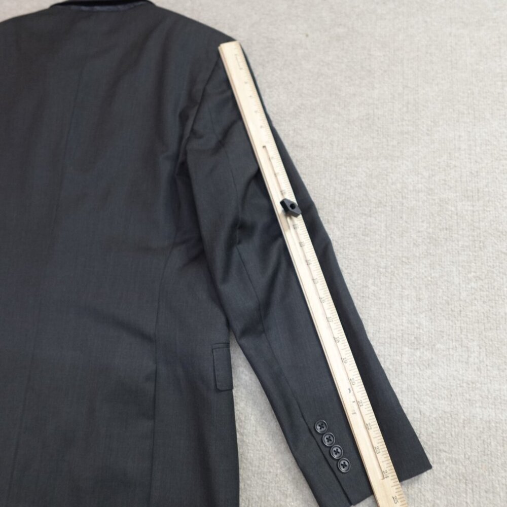 Bonobos Blazer 40r Gray Solid 2 Button Standard F… - image 7